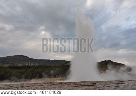 Strokkur Geyser, Iceland.
