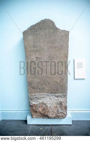 London, Uk - August 19, 2022: Exhibits Inside The Famous British Muesum In London.