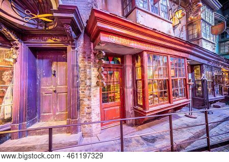 Leavesden, Uk - August 23, 2022: Exhibits Inside  The Making Of Harry Potter Tour At Warner Bros Stu