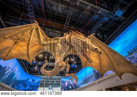 Leavesden, Uk - August 23, 2022: Exhibits Inside  The Making Of Harry Potter Tour At Warner Bros Stu