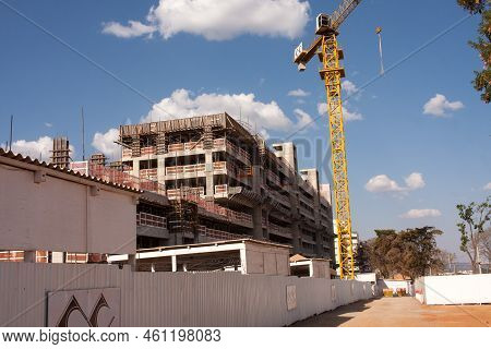 Brasilia, Brazil September 8, 2022 Construction Of New Apartment Buildings In The Northwest Of Brasi