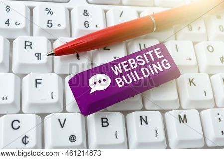 Handwriting Text Website Buildingtools That Typically Allow The Construction Of Pages. Business Show