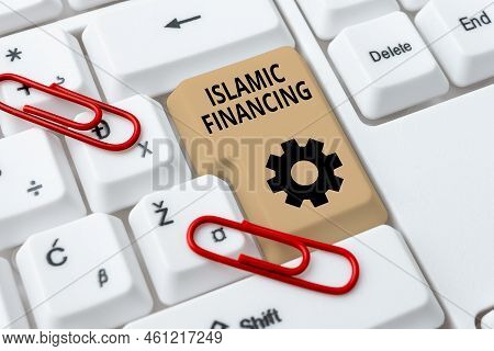 Text Caption Presenting Islamic Financingbanking Activity And Investment That Complies With Sharia. 