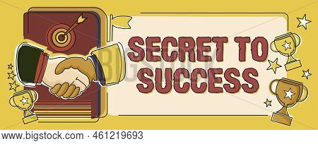 Text Showing Inspiration Secret To Successunexplained Attainment Of Fame Wealth Or Social Status. Bu