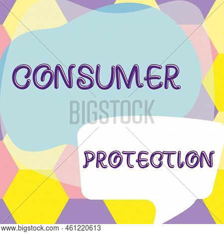 Handwriting Text Consumer Protectionfair Trade Laws To Ensure Consumers Rights Protection. Internet 