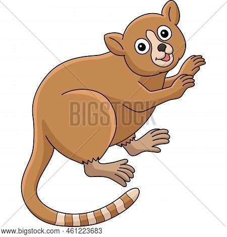 This Cartoon Clipart Shows A Mouse Lemur Animal Illustration