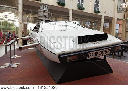 Harma, Finland - June 20, 2022: Amphibious Car From One Of The James Bond Movies