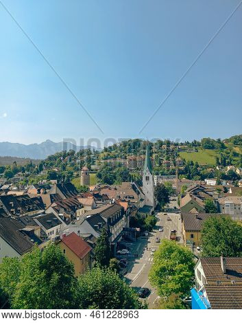 Looking At The Feldkirch From The Hill