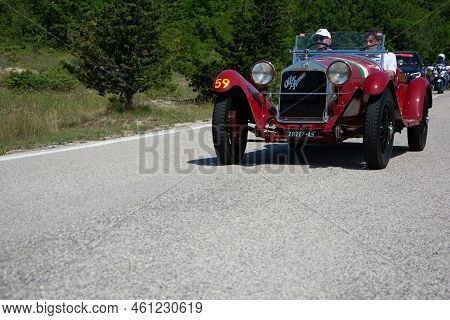 Alfa Romeo 6C 1750 Gran Sport Carr. Sport 1930 On An Old Racing Car In Rally Mille Miglia 2022 The F