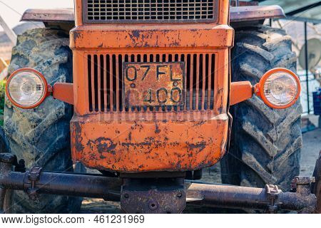 Photo Of A Rural Tractor Without A Cab