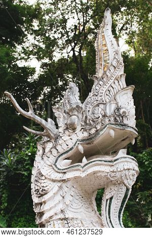 Phayanak Animal Ancient Statue In Temple Of Thailand