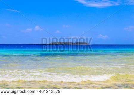 View Of Mnemba Island In The Indian Ocean, Zanzibar, Tanzania