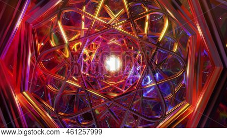 3d Illustration Background For Advertising And Wallpaper In Space And Multiverse Scene Scene. 3d Ren