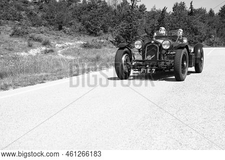Alfa Romeo 8C 2300 Monza 1933 On An Old Racing Car In Rally Mille Miglia 2022 The Famous Italian His