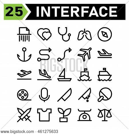 User Interface Icon Set Include File, Shred, Pepper, Delete, User Interface, Love, Hearts, Heart, We