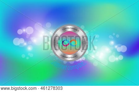 The Internet Computer Virtual Currency Logo. 3d Illustrations.