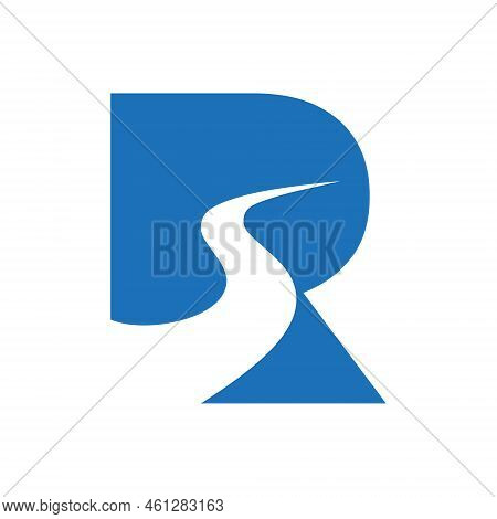 Letter R Road Logo Vector & Photo (Free Trial) | Bigstock