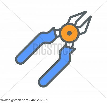 Pliers Icon Vector Illustration Concept. Labor Day Object