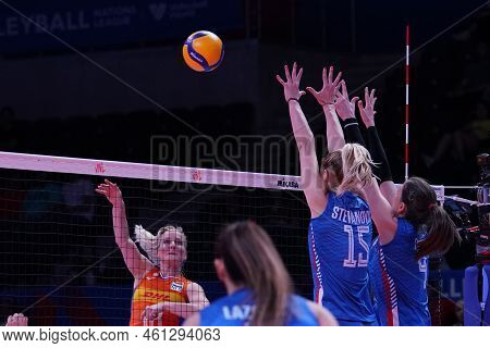 Ankara, Turkiye - June 05, 2022: Stevanovic Jovana In Action During Serbia Vs Netherlands Vnl Pool M