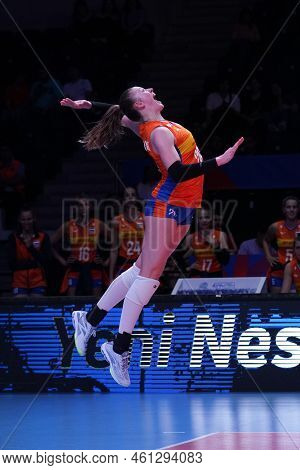 Ankara, Turkiye - June 05, 2022: Dambrink Elles Serves During Serbia Vs Netherlands Vnl Pool Match I