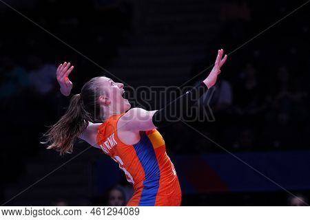 Ankara, Turkiye - June 05, 2022: Dambrink Elles Serves During Serbia Vs Netherlands Vnl Pool Match I