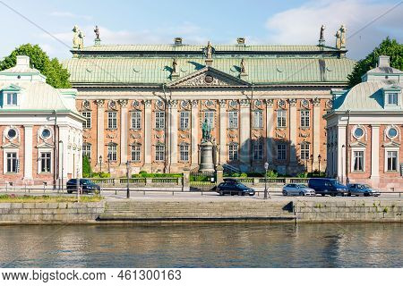 Stockholm, Sweden - June 26 2022: Riddarhuset, House Of Nobility Or House Of Knights, Commissioned I