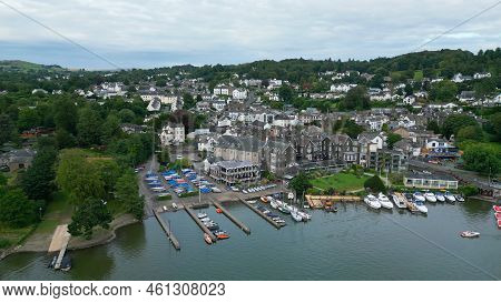 Windermere In The Lake District National Park - Aerial View - Windermere, United Kingdom - August 17