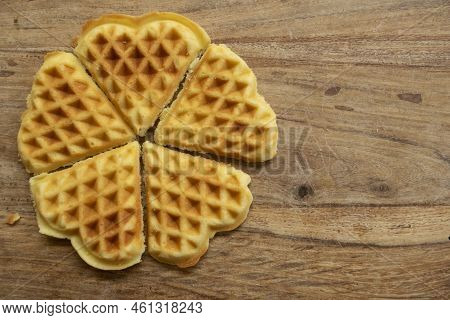 Traditional Edges Waffel Sweet Made At Home