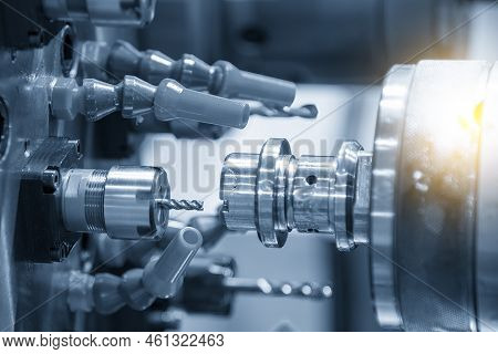 The Multi-tasking Cnc Lathe Machine Swiss Type Milling

 The Metal Shaft Parts. The High Technology 