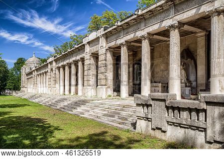Budapest, Hungary - May 8:  Kerepesi - Historic Cemetery On May 8, 2017 In Budapest