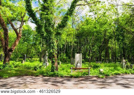 Budapest, Hungary - May 8:  Kerepesi - Historic Cemetery On May 8, 2017 In Budapest