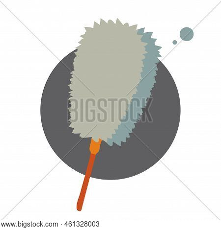 Feather Duster Design Vector Flat Modern Isolated Illustration