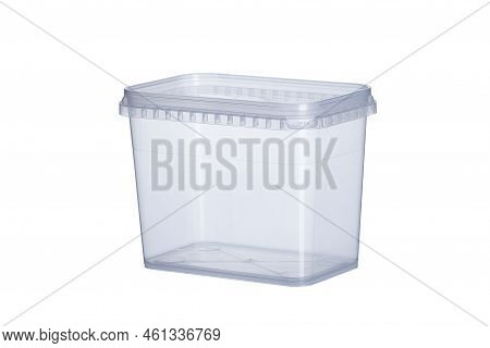Transparent Plastic Rectangular Container With Transparent Lid - 1000 Ml, Square Plastic Containers 
