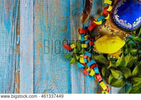 Jewish Festival Tabernacles Is Known For Etrog Ritual Citrus Fruit Which Represents A Symbol The Jew