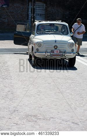 Rally Of Classic Cars Fiat 600 In Pesaro