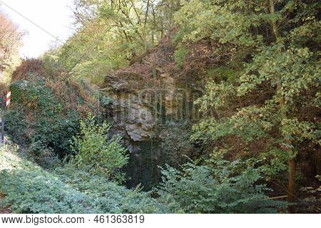 Waterfall Under The Chapel Near Bernkastel-kues, Tinkelkapelle Cascades