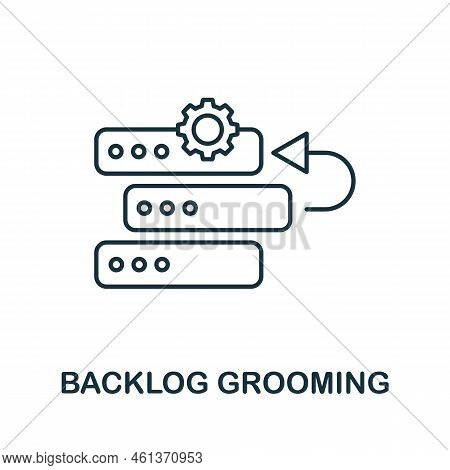 Backlog Grooming Icon. Simple Element From Agile Method Collection. Filled Backlog Grooming Icon For