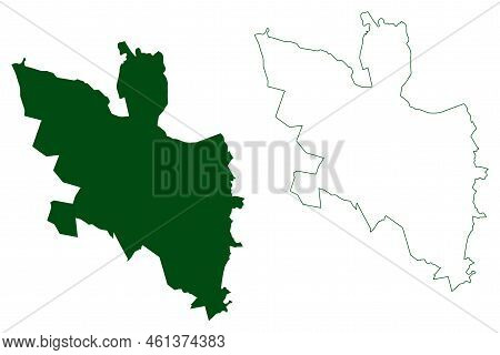 Tecoanapa Municipality (free And Sovereign State Of Guerrero, Mexico, United Mexican States) Map Vec
