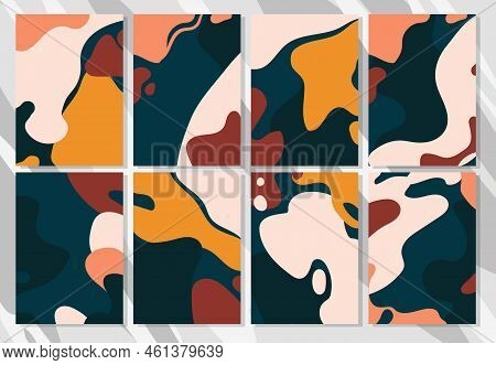 Abstract Design Treny Cards Set Vector Illustration Vector Illustration. Jewelry Display Cards Desig