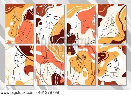 Abstract Design Treny Cards Set Vector Illustration Vector Illustration. Jewelry Display Cards Desig