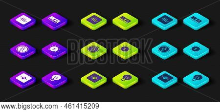Set Ohmmeter, Creative Lamp Light Idea, No Lightning, Solar Energy Panel, Electric Switch And Resist