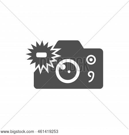 Camera Icon. Camera Related Vector Glyph Icon. Editable Eps