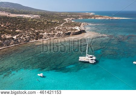 View Of Blue Lagoon At Cape Greko. Cyprus