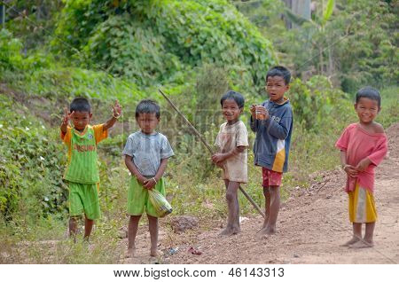 Unidentified street child