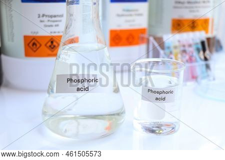 Phosphoric Acid In Glass, Chemical In The Laboratory And Industry