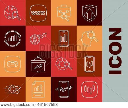 Set Line Browser With Stocks Market, Mobile Trading, Search People, Work Search, Financial Growth Do