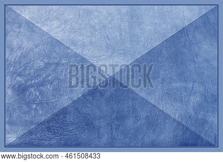 Beautiful Blue Background With Leather Texture With Blue Veins Of Blue Leather As Sample Of Blue Bac