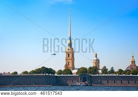 St. Petersburg, Russia - August 18 , 2022: Peter And Paul Fortress On Zayachy Island. . High Quality