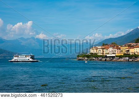 Beautiful Panorama Of Lake Como In Summer, Famous Tourism Destination