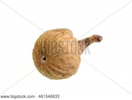 Delicious And Healthy Dried Figs Isolated On A White Background